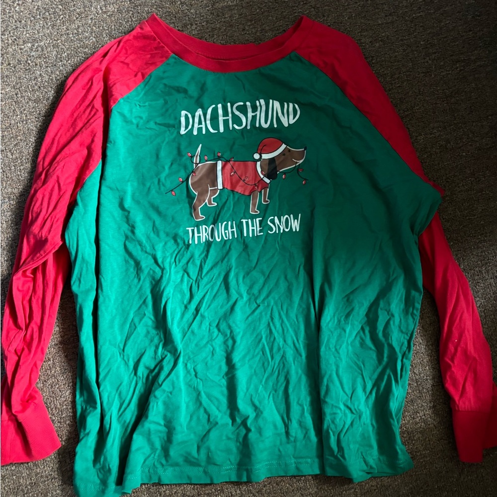 Dachshund Christmas Long Sleeve Shirt